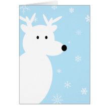 Noël blanc carte de vœux