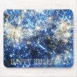 Noël bleu Mousepad Tapis De Souris