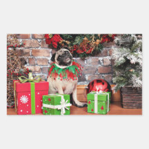Noël - carlin - lis Lou Adhésif