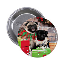 Noël - carlin - marguerite Mae et lis Lou Badge