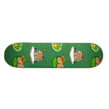 Noël - Chambres de pain d'épice et biscuits givrés Skateboard