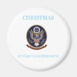 Noël chez Fort Leavenworth 2 Aimant Pour Réfrigérateur