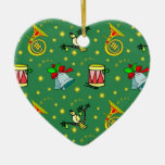 Noël - cors de harmonie et tambours magenta ornements de noël