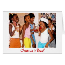 Noël dans la carte du Brésil cartes