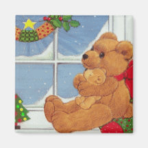 Noël de Beary Magnets Pour Réfrigérateur