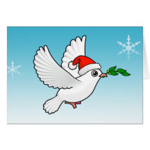 Noël de colombe de paix cartes