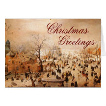 Noël de cru de ~ d'hiver carte de vœux