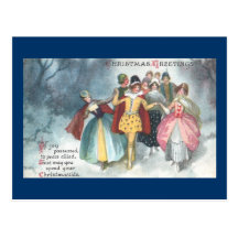 Noël de cru de personnes de la Renaissance Cartes Postales