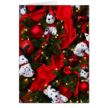 Noël de Dalmation Cartes De Vœux