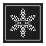 Noël de flocon de neige d'illusion optique élégant impressions sur toile