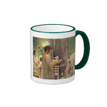 Noël de jour de Carl Larsson St Lucia en Suède Tasse À Café