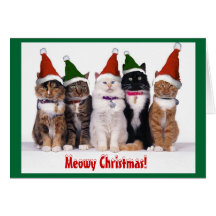 "Noël de Meowy !" Chats Cartes De Vœux
