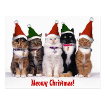 "Noël de Meowy !" Chats Cartes Postales