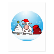 Noël de mouton carte postale