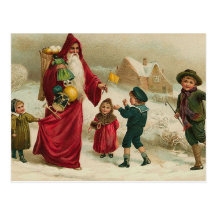 Noël de père carte postale