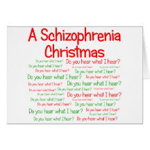 Noël de schizophrénie cartes