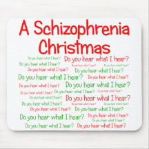 Noël de schizophrénie tapis de souris