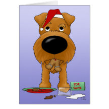 Noël de Terrier irlandais Carte De Vœux