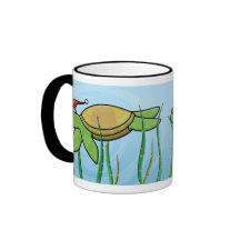 Noël de tortue de mer verte de Kawaii Tasses