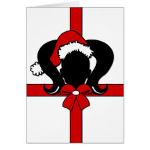 Noël de tresse cartes de vœux