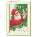 Noël démodé carte de vœux