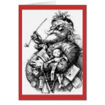 Noël démodé cartes de vœux