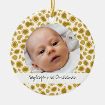 Noël d'impression de guépard ęr ornement de noël