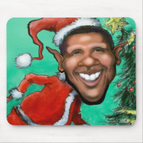 Noël d'Obama tapis de souris