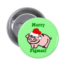 Noël drôle de porc pin's avec agrafe