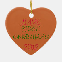 NOËL DU BÉBÉ D'ORNEMENT DE NOËL PREMIER