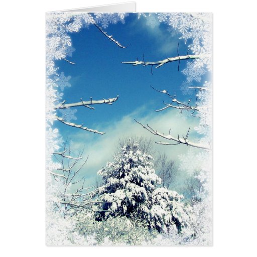Noël du pays des merveilles d'hiver cartes de vœux