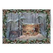NOËL du TRAPPEUR par SHARON SHARPE Cartes De Vœux