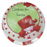 Noël fait sur commande de bonhomme de neige assiette