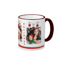Noël fait sur commande ornemente la tasse de café