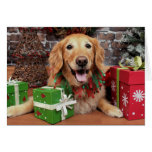 Noël - golden retriever - Sidney Carte De Vœux