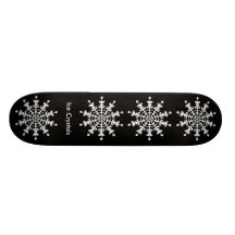 Noël heureux - cristaux de glace plateau de planche à roulettes