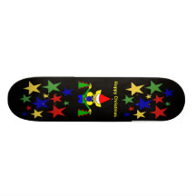 Noël heureux - porc de Noël Plateaux De Skateboards Customisés