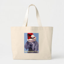 Noël JumboTote de chiot de great dane Sacs