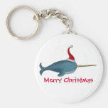 Noël mignon Narwhal Porte-clés