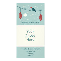Noël moderne cartes de vœux avec photo