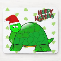 Noël Mousepad de tortue Tapis De Souris