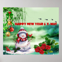 Noël, newyear posters