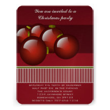 Noël ornemente l'invitation de fête de Noël