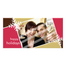 NOËL PHOTOCARD : : flocon de neige L1 de modernist Photocartes Personnalisées