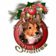 Noël - plate-forme les halls - Shelties - tonnelie Photo En Relief