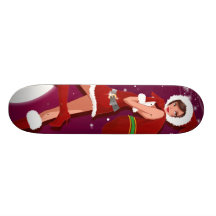 Noël Plateaux De Skateboards Customisés