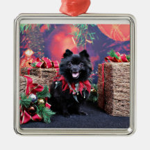 Noël - Pomeranian - Mazie Décorations De Noël
