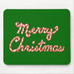 Noël rayé de sucre de canne Joyeux Tapis De Souris