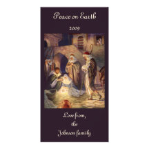 Noël religieux vintage, Magi Wisemen de nativité Carte Avec Photo