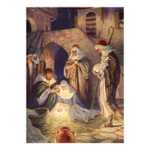 Noël religieux vintage, Magi Wisemen de nativité Bristol Personnalisé